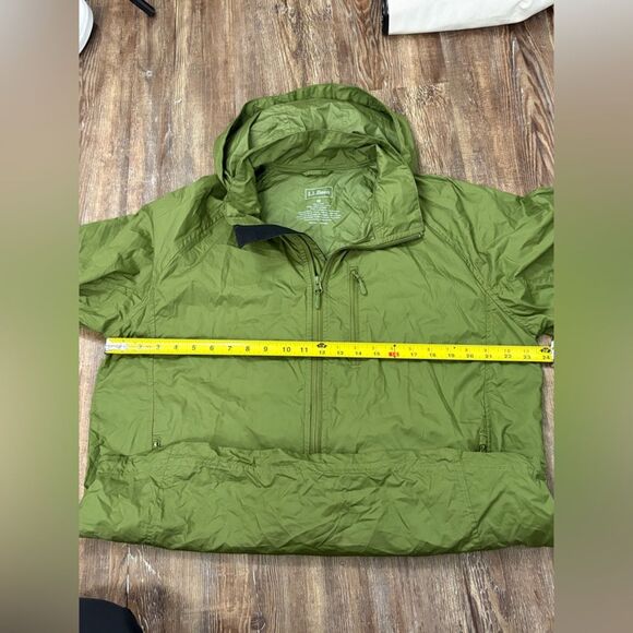 L.L. Bean Green Casco Bay Windbreaker Sip Up Size Medium Outdoor Lightweight - Picture 8 of 8